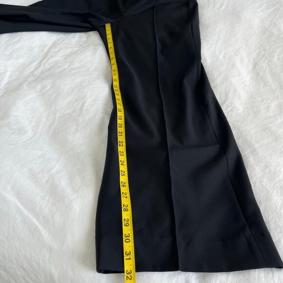 J. Crew NWT Collection Full Length Wide Leg Black Tuxedo 100% Italian Wool pants - Picture 11 of 15